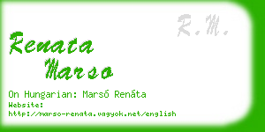 renata marso business card